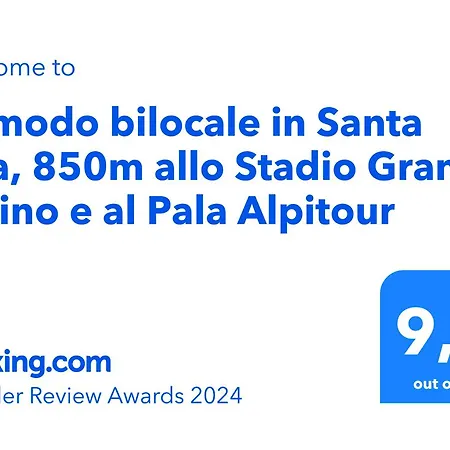 Apartment Comodo Bilocale In Santa Rita, 850m Allo Stadio Grande E All'inalpi Arena
